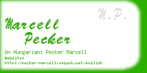 marcell pecker business card